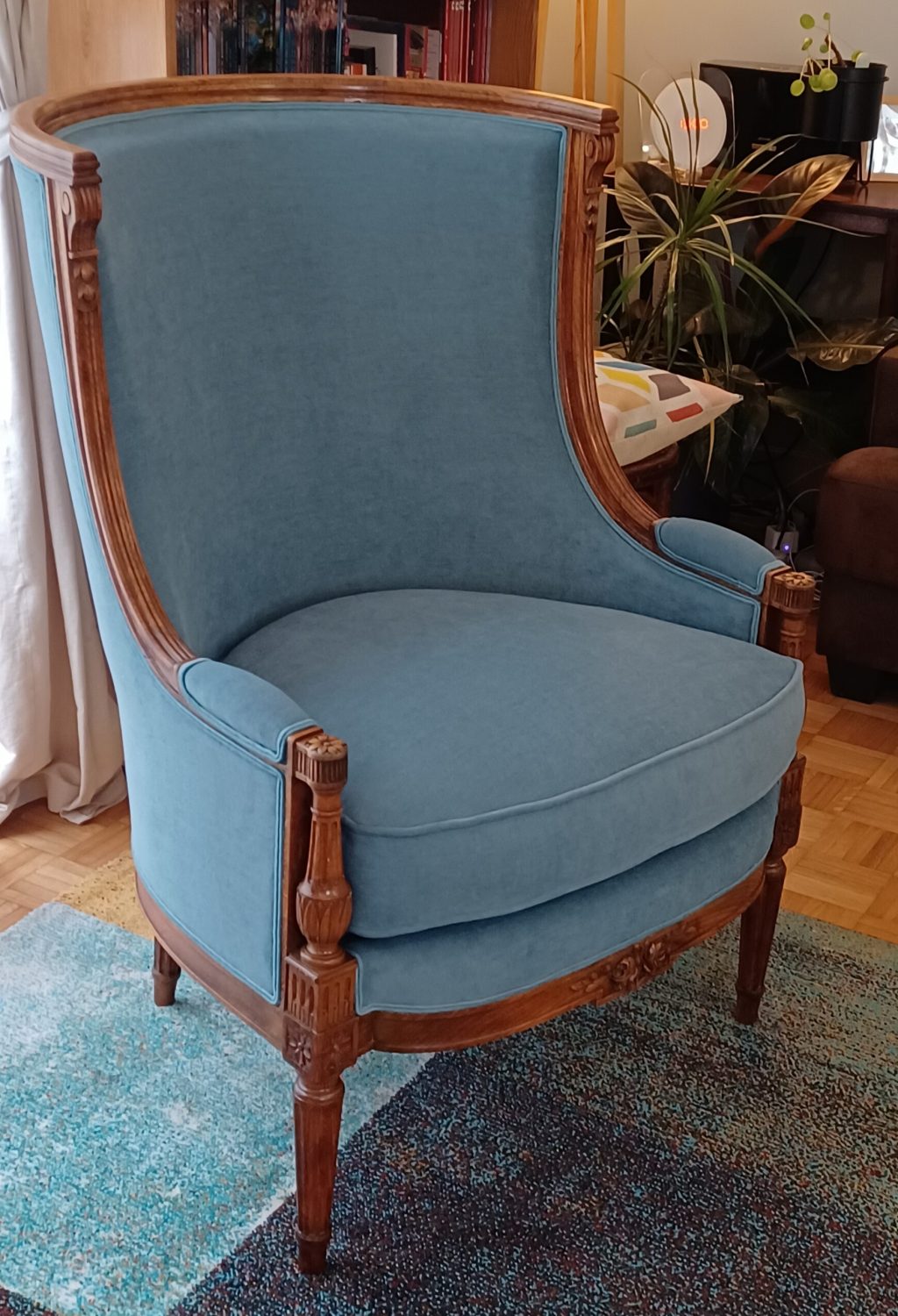 BERGERE LOUIS XVI BLEUE